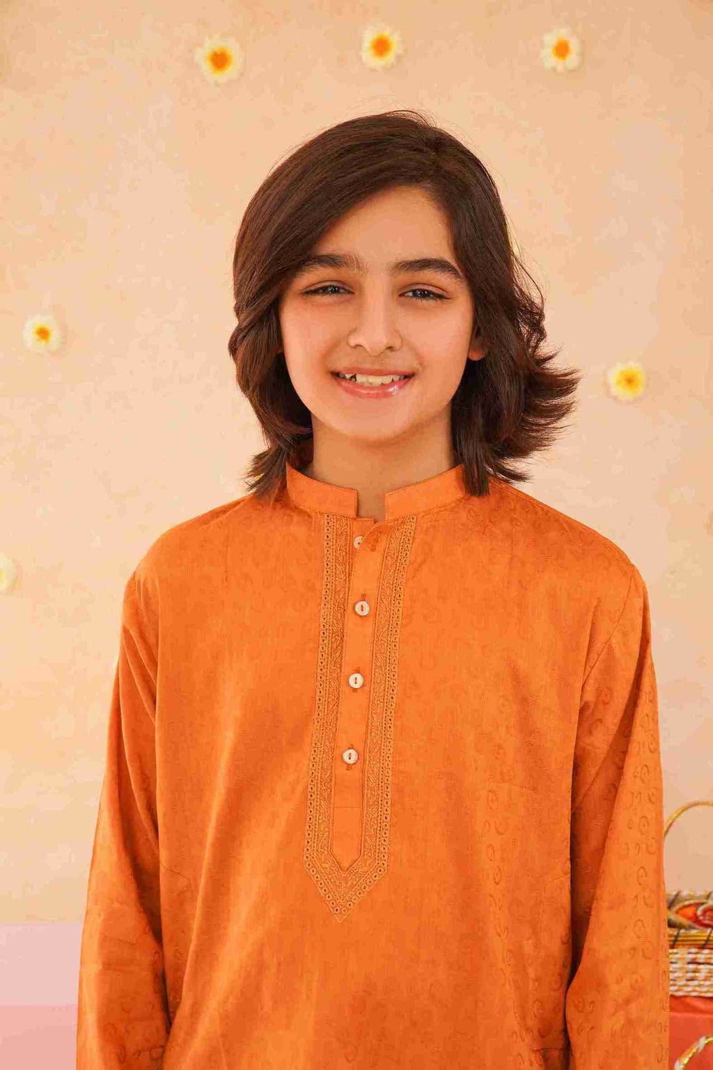 Boys' Cotton Pink Kurta & Trouser Set | Stylish Festive Wear
